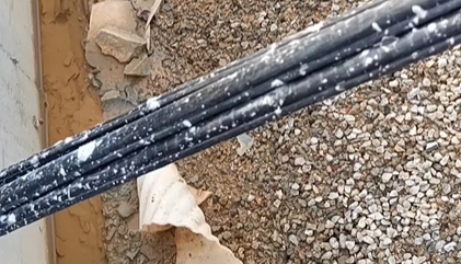 Anchor cable laser coding display